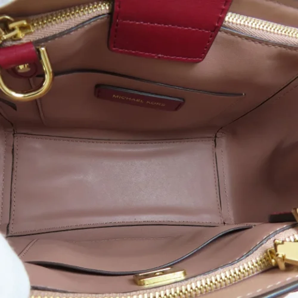 Michael Kors Pre-owned Leather handbags Red Dames