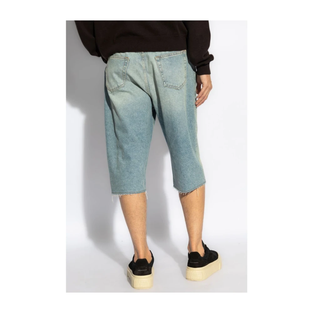 MM6 Maison Margiela Katoenen Shorts Blue Heren