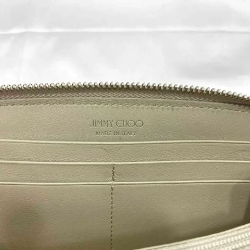 Jimmy Choo Pre-owned Leather wallets Gray Dames