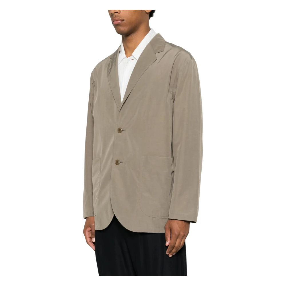 Goldwin Beige Relax Nylon 2B Jacket - Male - Blazers - L - Jackets