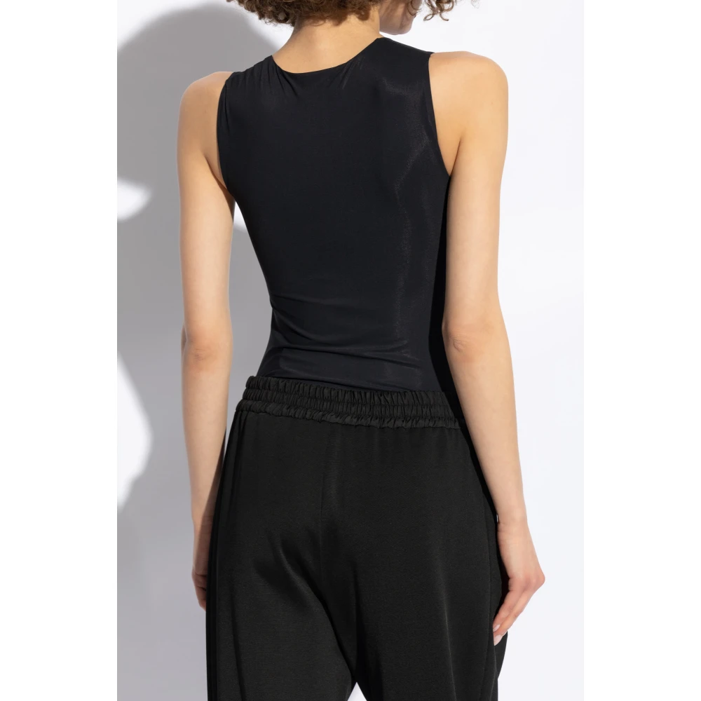 Jil Sander Mouwloze bodysuit Black Dames