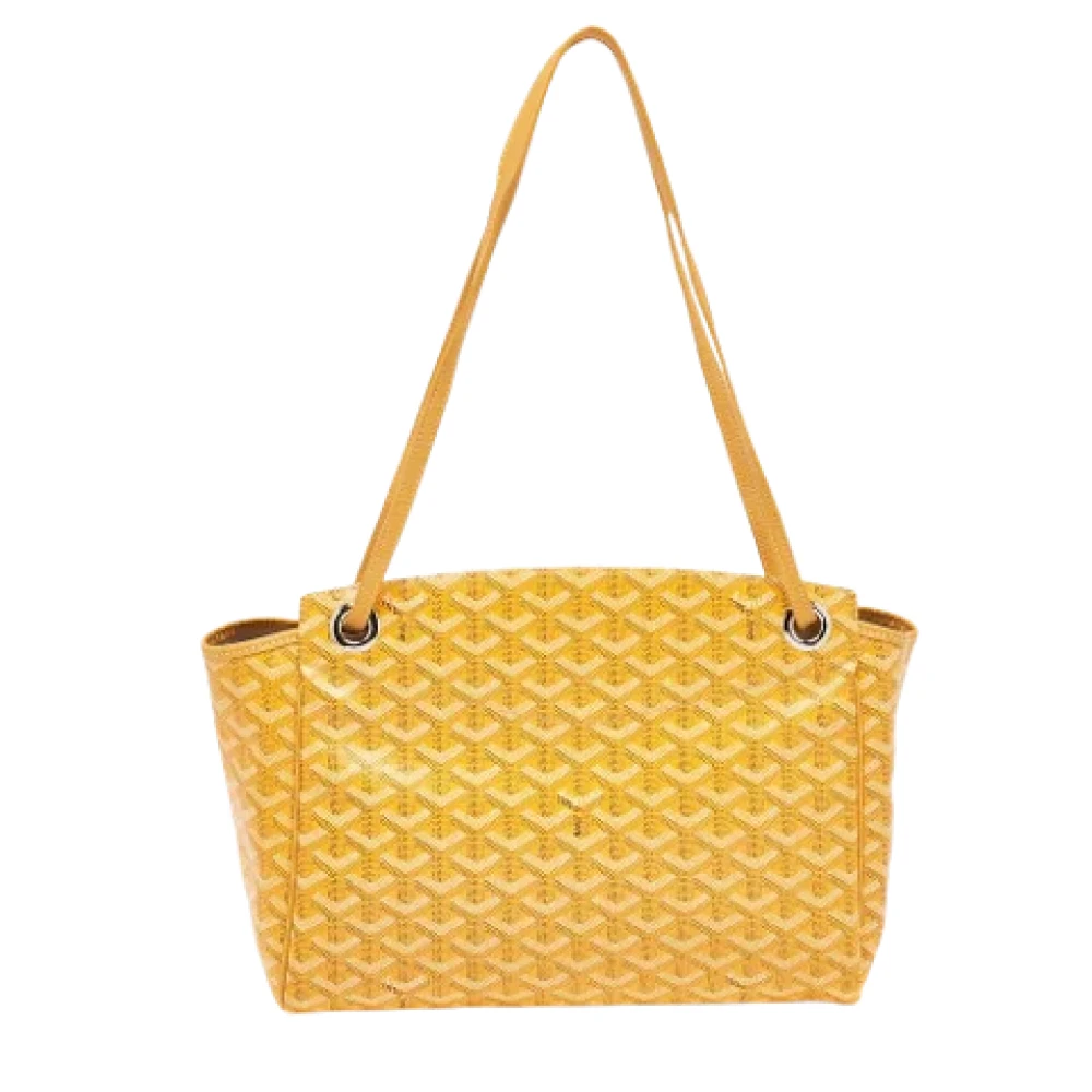Goyard Vintage Pre-owned Canvas handbags Yellow Dames
