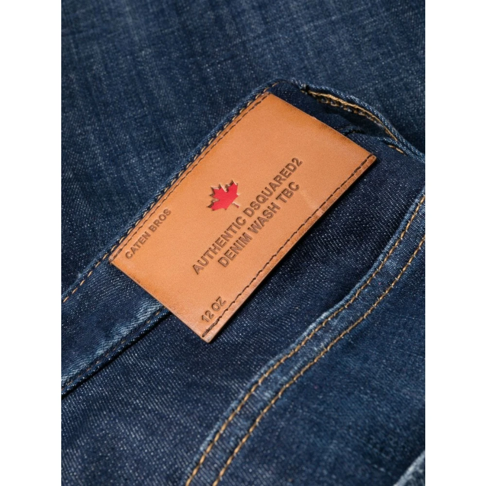Dsquared2 Blauwe Denim Broek Slim Fit Blue Heren