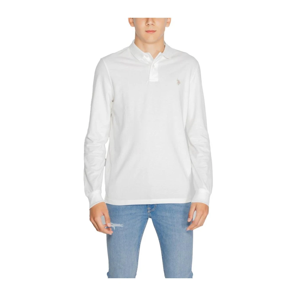 U.s. Polo Assn. Witte Katoenen Crew Neck T-Shirt White Heren