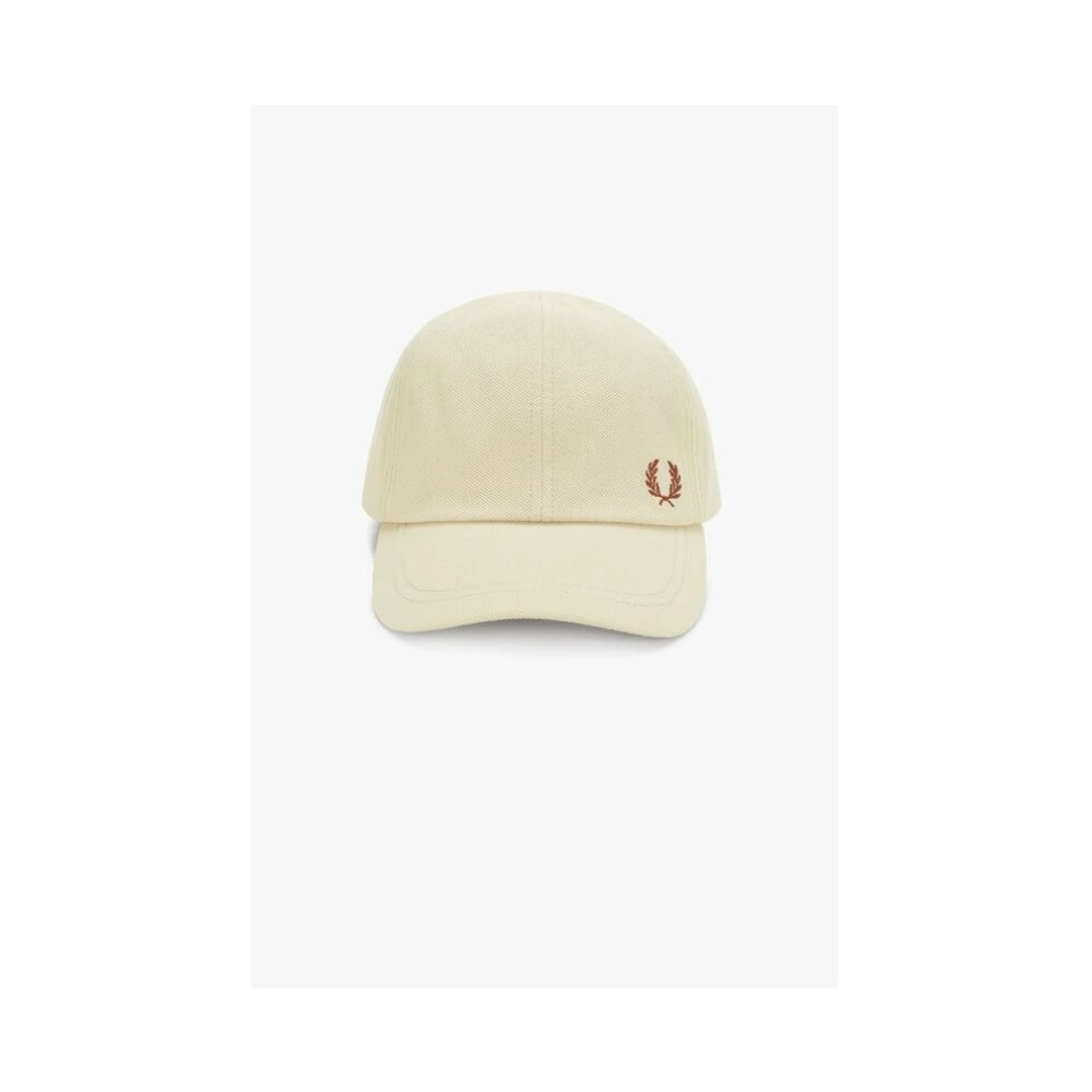 Fred Perry Geborduurde Laurierkroon Baseballpet Beige Heren