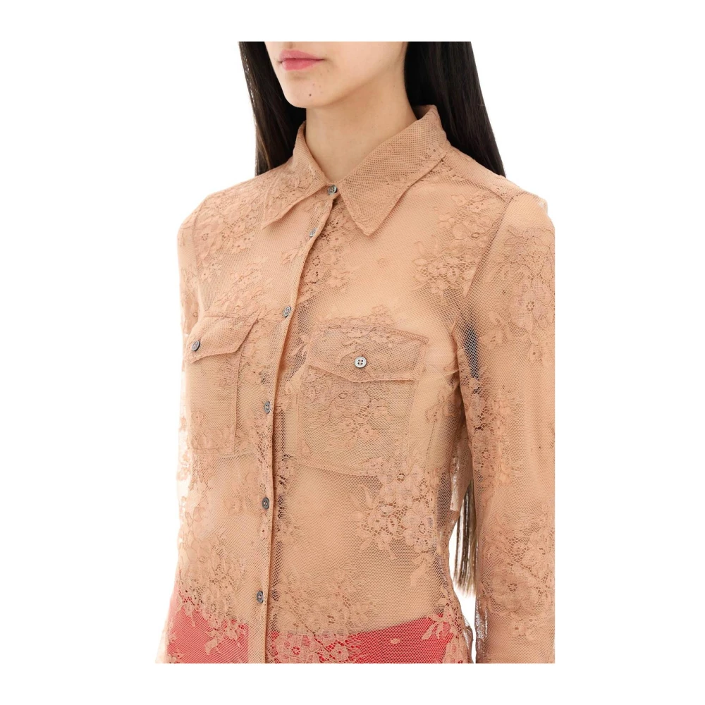 N21 Casual Button-Up Overhemd Pink Dames