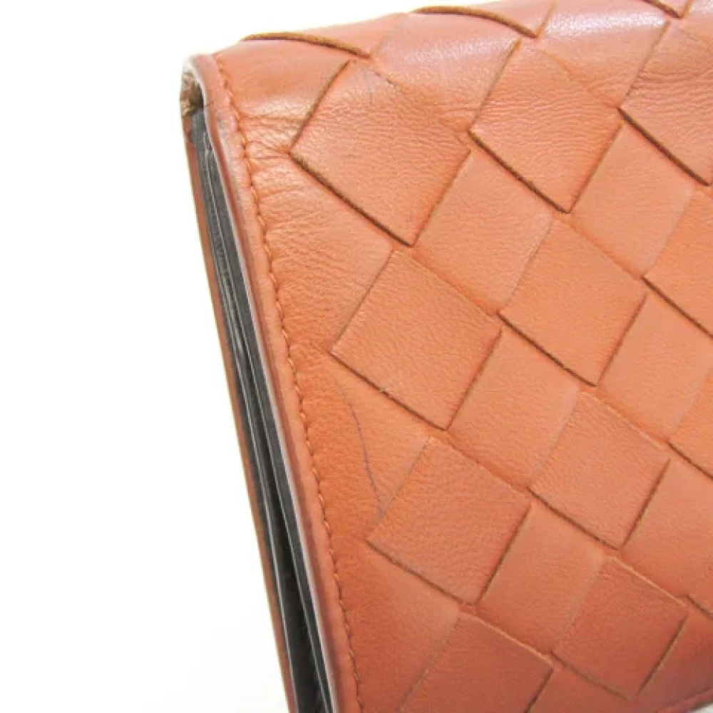 Bottega Veneta Vintage Pre-owned Leather wallets Brown Dames