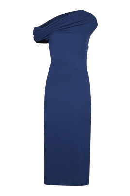 blue-one-shoulder-dress-elegant-draping
