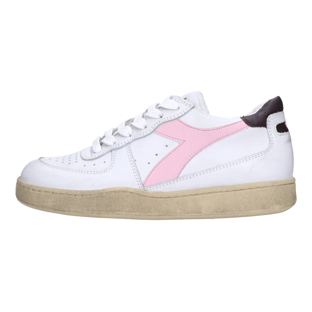 Diadora Mi Basket Low Used Heren Schoenen Wit