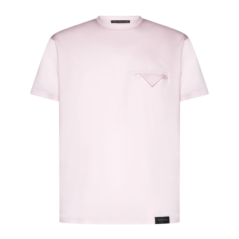Low Brand Roze T-shirts en Polos Pink Heren