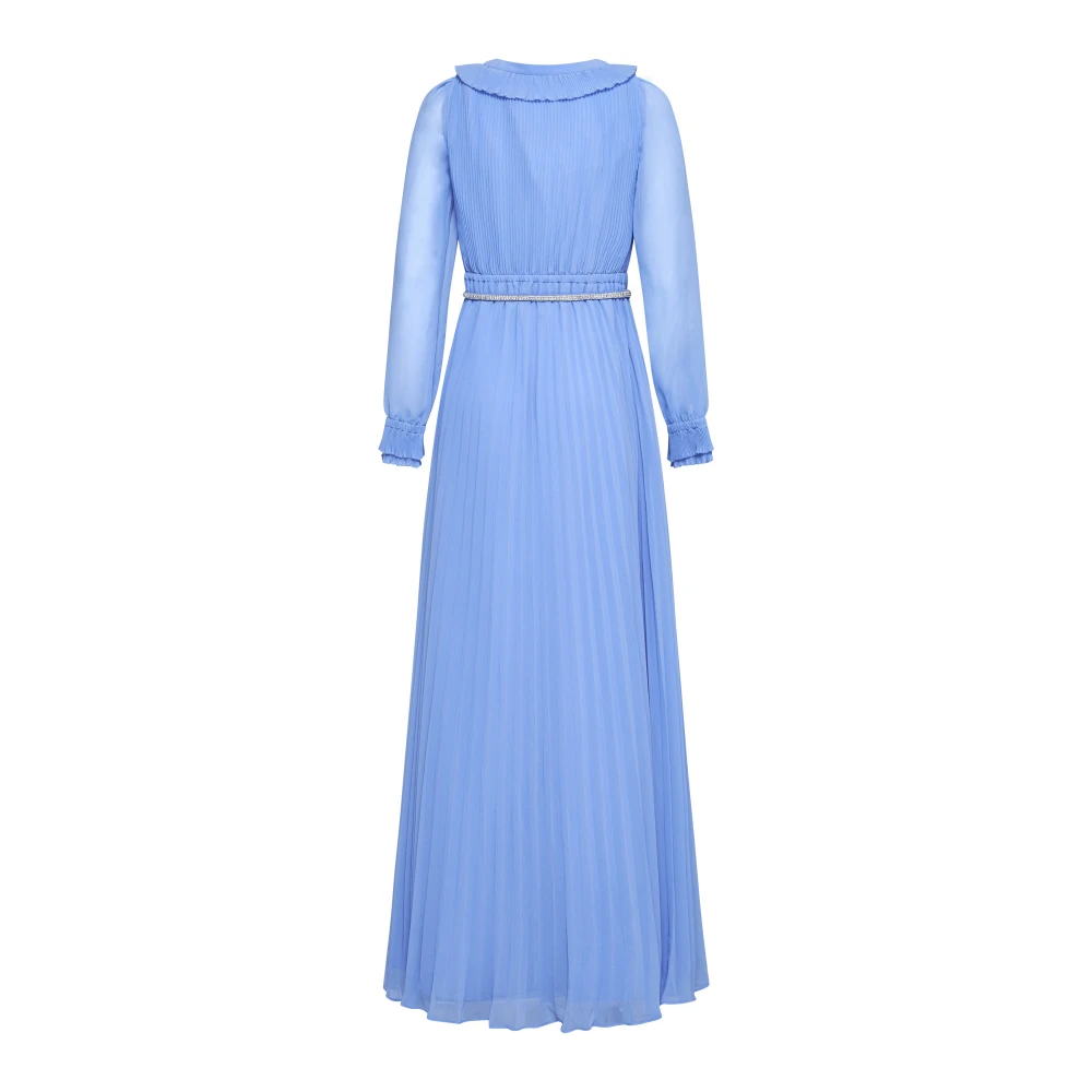 Self Portrait Maxi Jurk Blue Dames
