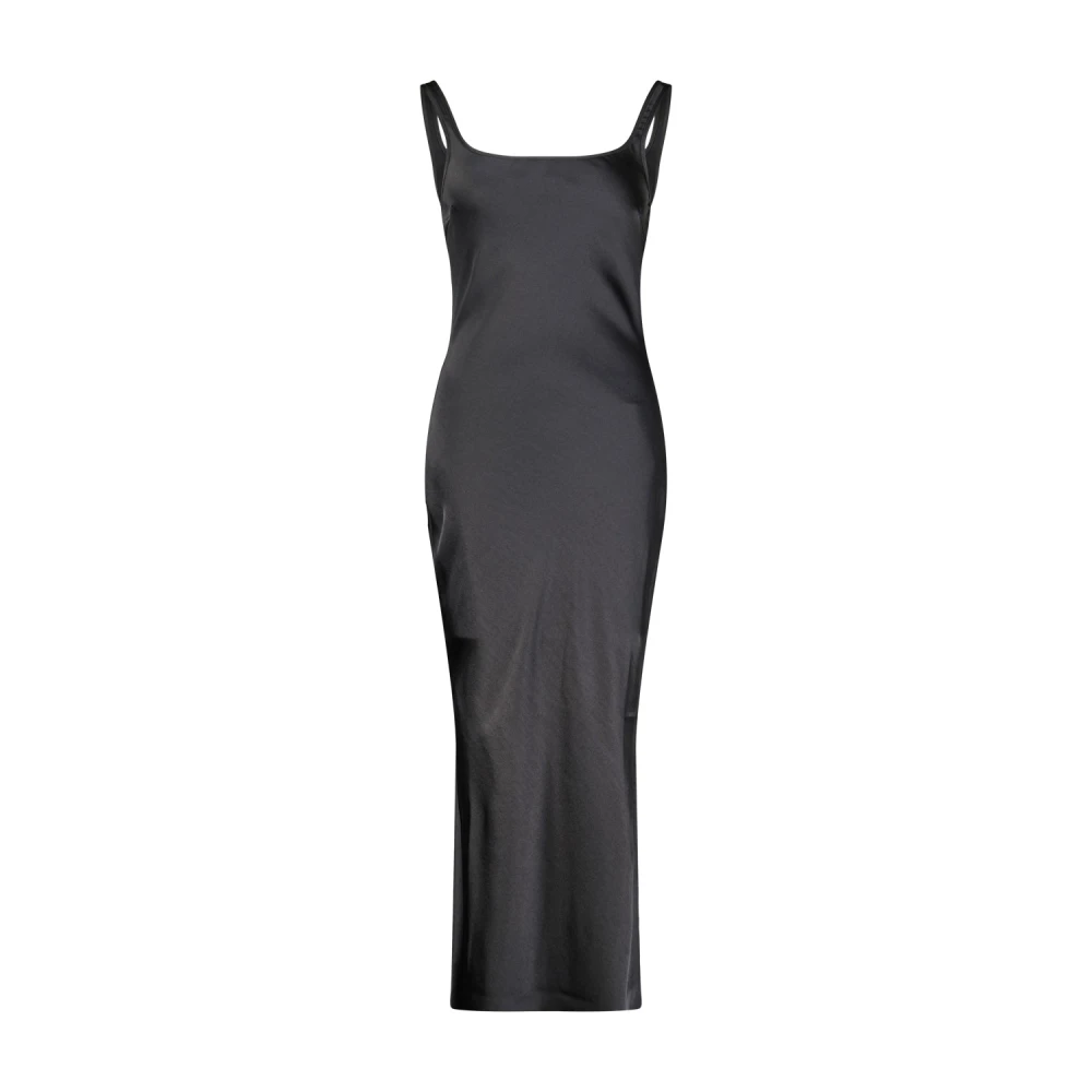 Samsøe Elegante Satijnen Jurk Sunna Black Dames