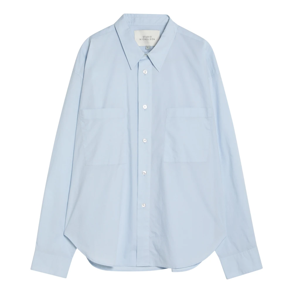 Studio Nicholson Lange mouwen overhemd Blue Heren