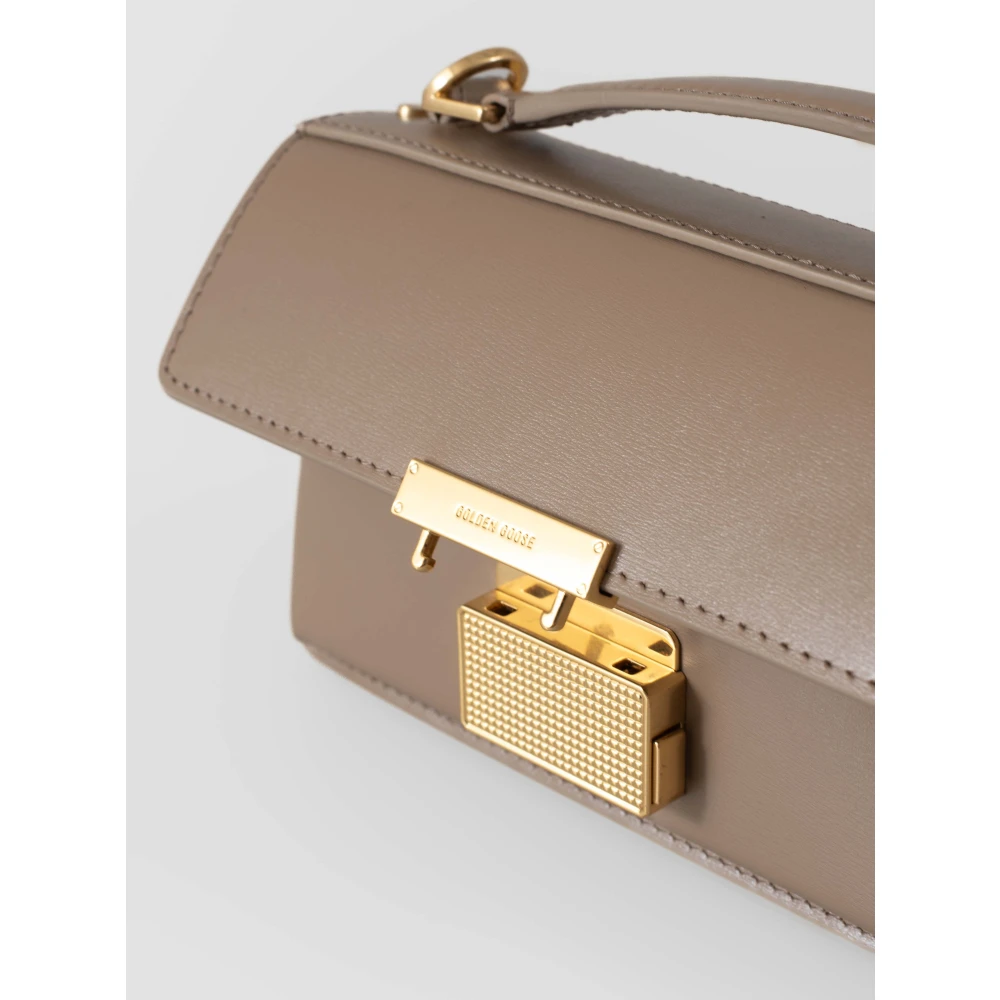 Golden Goose Venezia Small Leather Bag Beige Dames