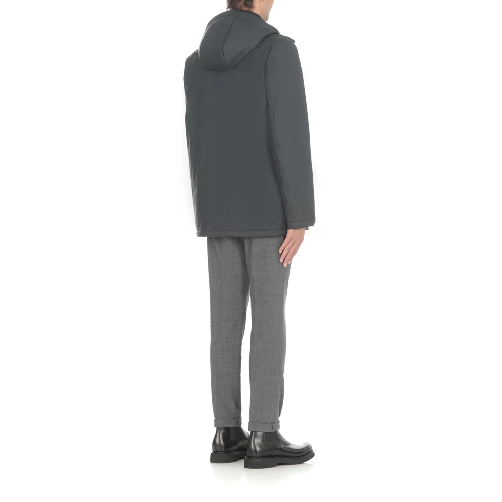 Dondup Grijze Corduroy Broek met Knoopsluiting Gray Heren