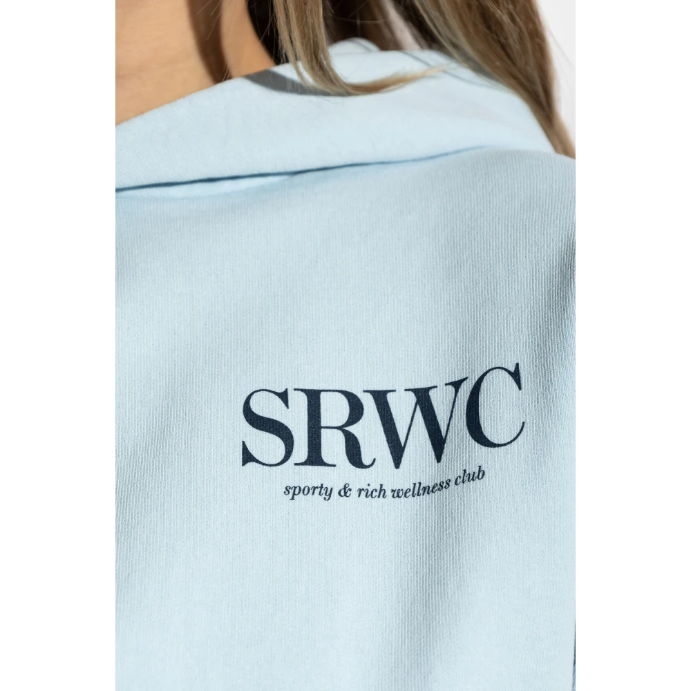 Sporty & Rich Sweatshirt uit de Upper East Side collectie Blue Dames