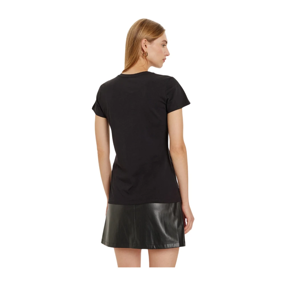 Liu Jo Logo Cards T-Shirt Black Dames