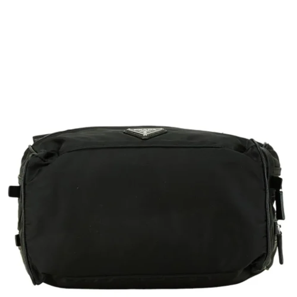 Prada Vintage Pre-owned Fabric clutches Black Dames