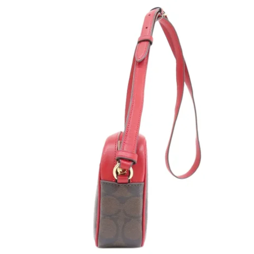 Coach Pre-owned Plastic shoulder-bags Brown Dames