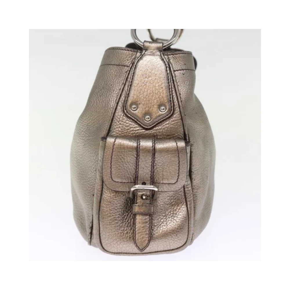 Prada Vintage Pre-owned Leather prada-bags Gray Dames