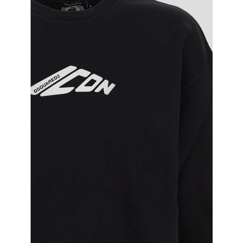 Dsquared2 Logo Sweatshirt Black Heren
