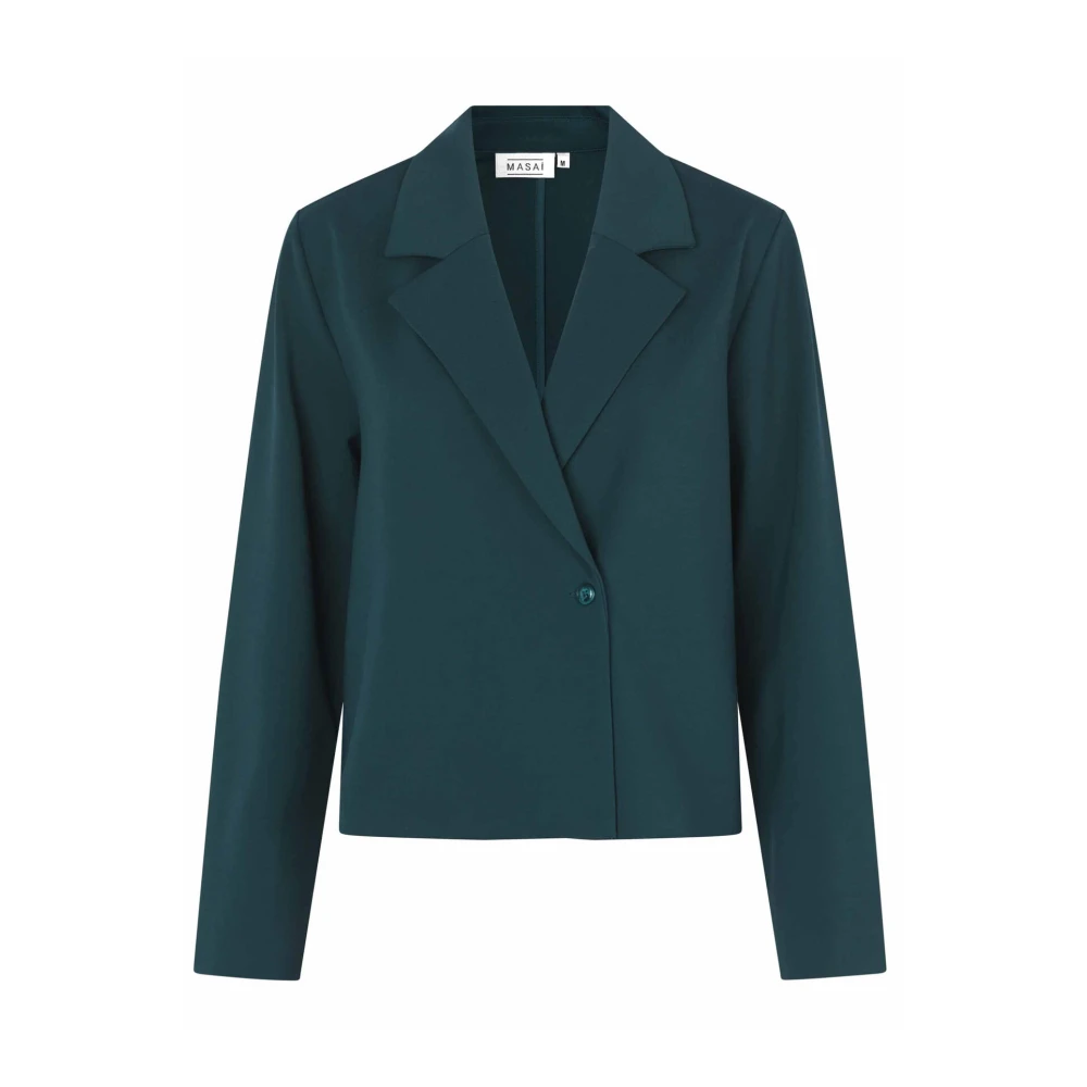 Masai Klassieke Zwarte Blazer Jas Black Dames
