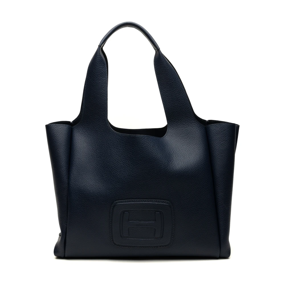 Hogan Blauwe Shopping Media Tas Blue Dames