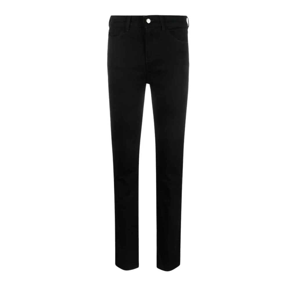 Emporio Armani Slim-Fit High-Waisted Jeans voor Dames Black Dames