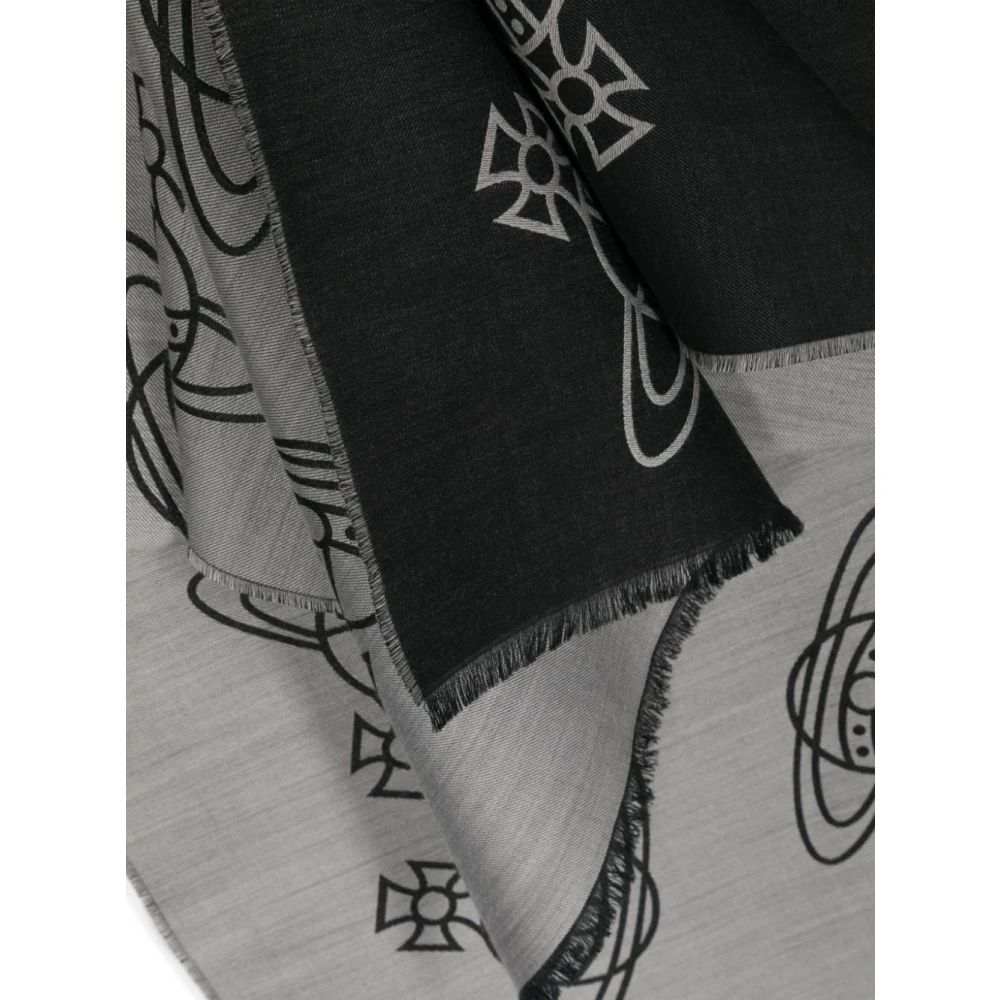 Vivienne Westwood Zwarte Sjaals voor Mannen Black Heren