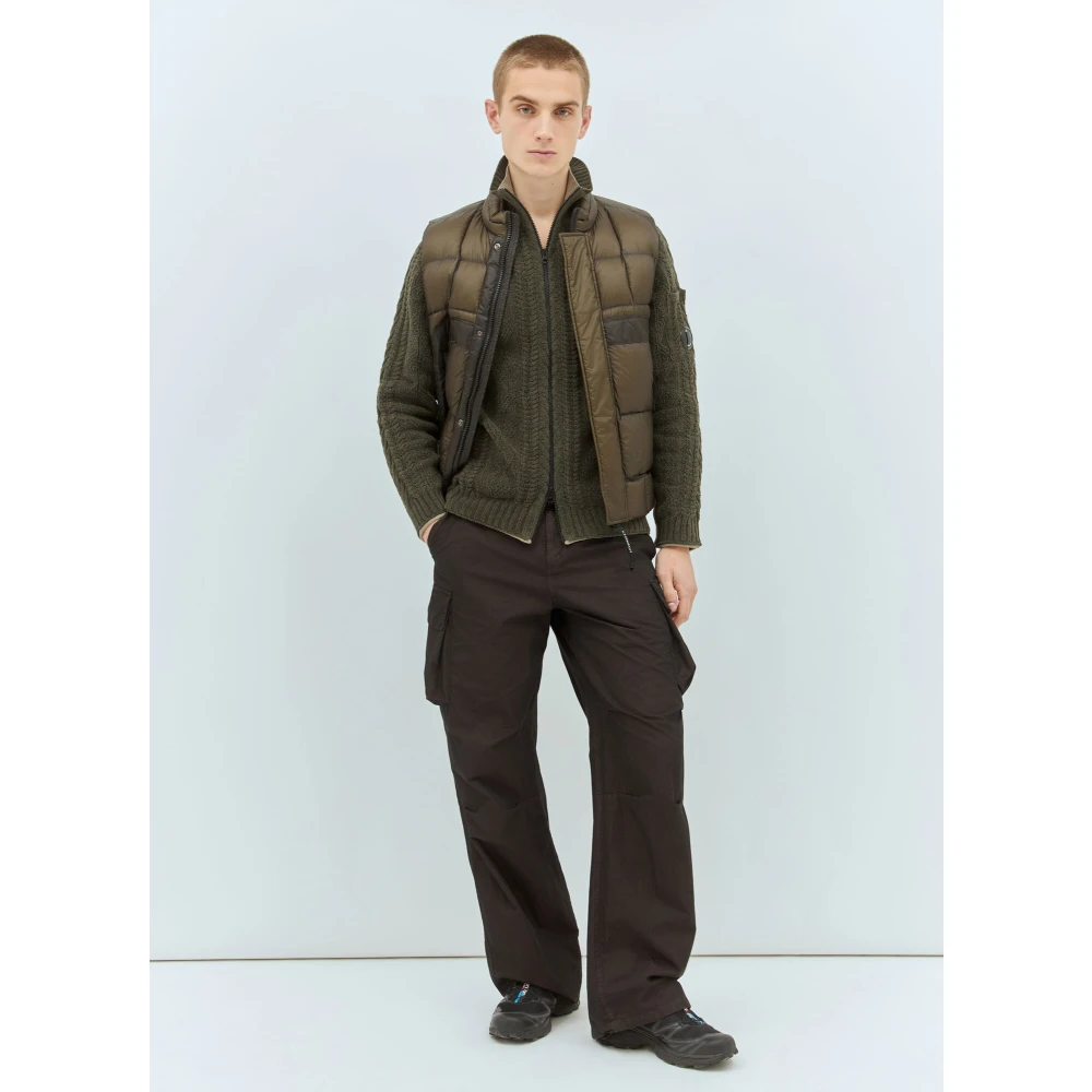 C.P. Company Katoenen Cable Knit Vest Green Heren