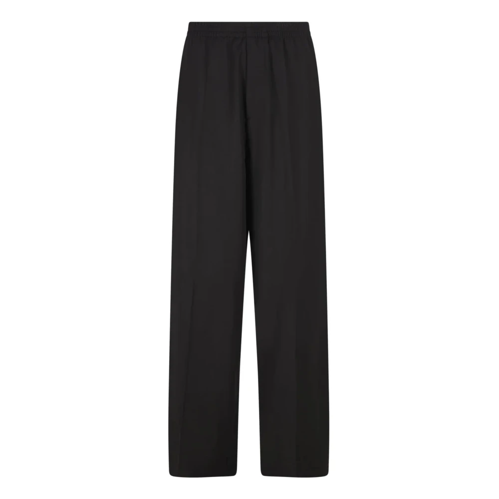 Balenciaga Men's Black Hybrid Tailored Trousers - Wide Trousers - S - Trousers