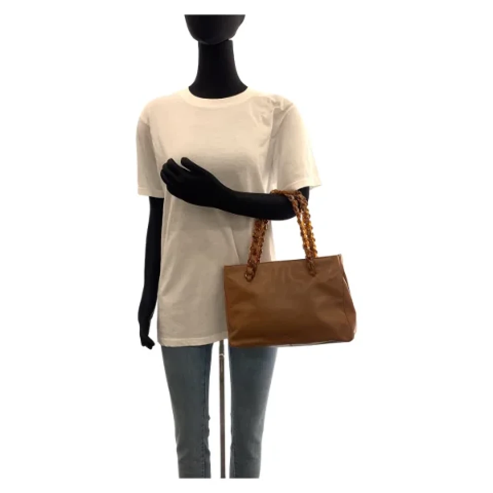 Prada Vintage Pre-owned Leather prada-bags Brown Dames
