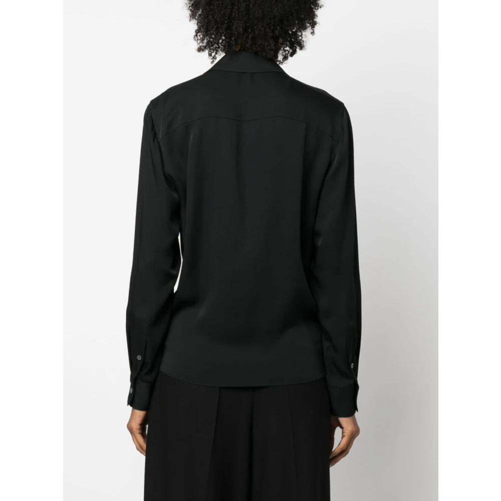 Theory Zwarte shirts voor vrouwen Aw23 Black Dames