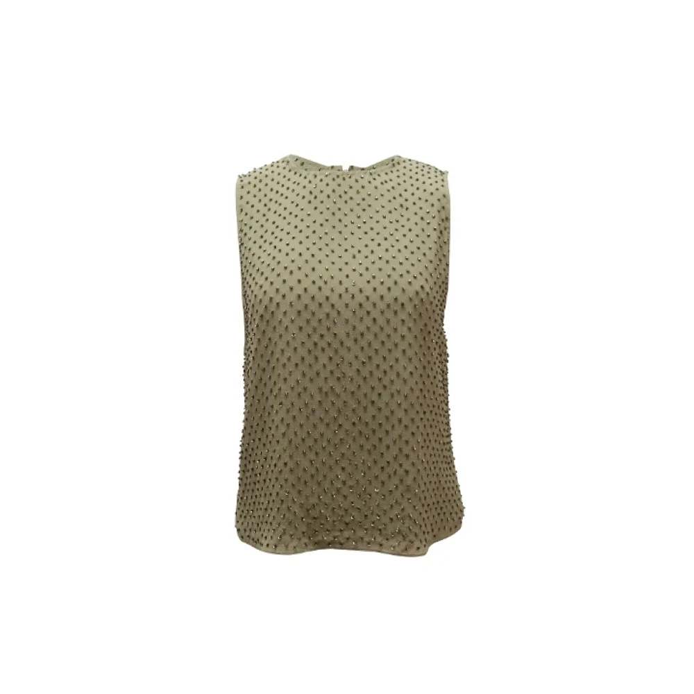 Alice + olivia Polyester tops Green Dames