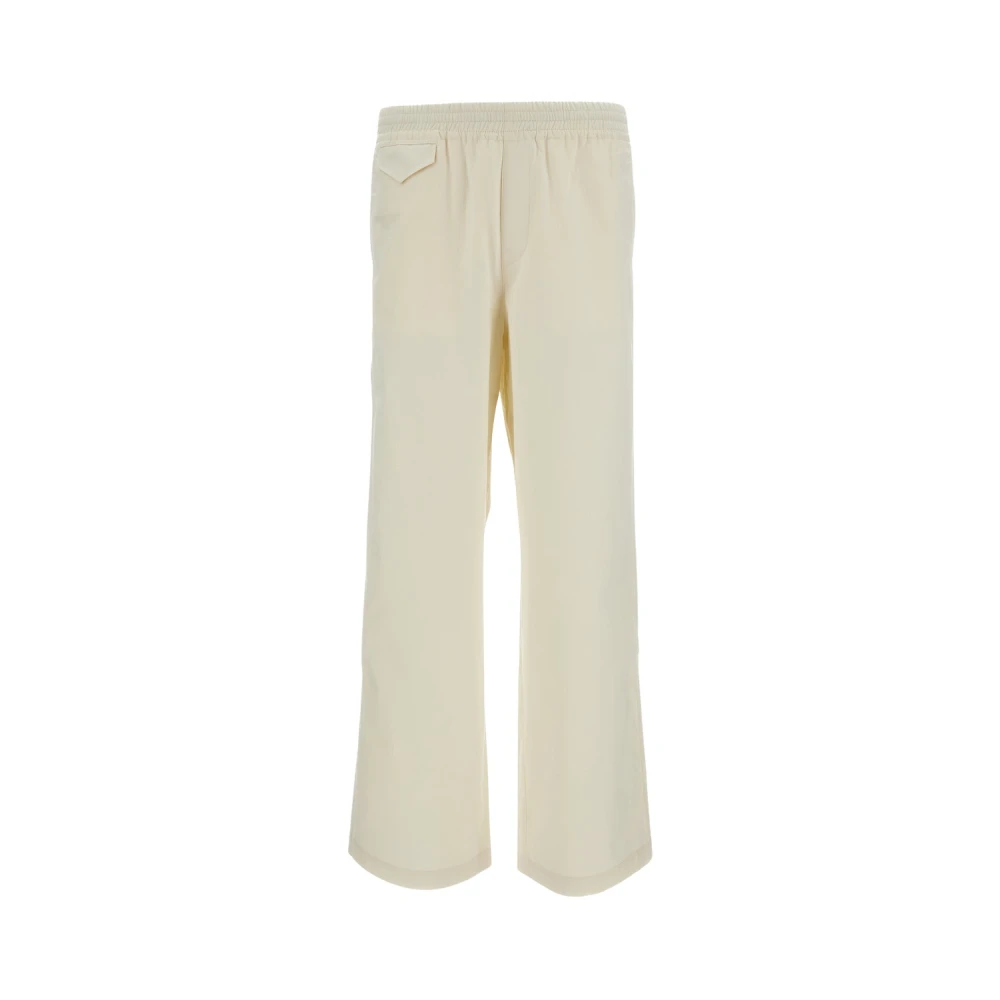 A.p.c. Men's White Wide Trousers, L, Wide Trousers