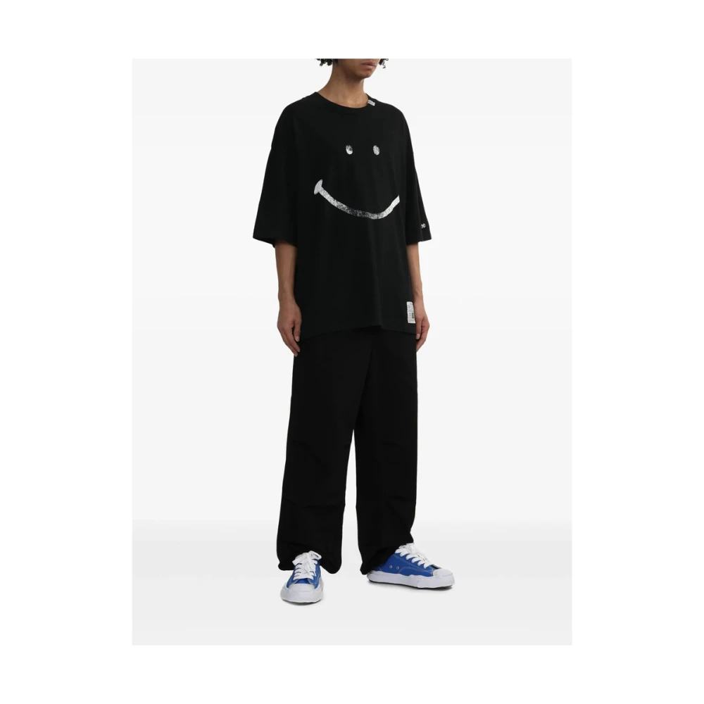 Mihara Yasuhiro Zwart Crew Neck T-shirt Black Heren