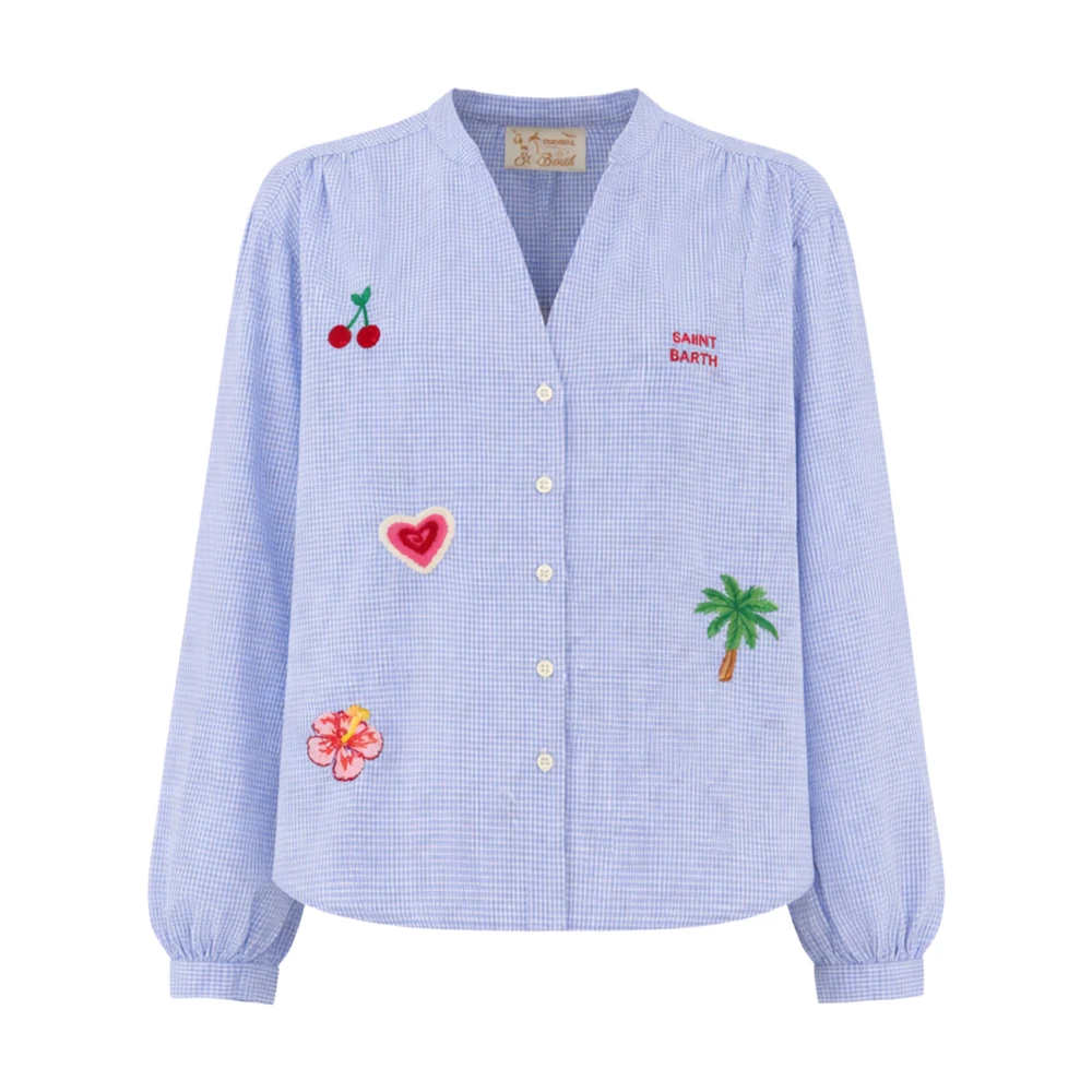 Mc2 Saint Barth Blue Blouses, Female, S, Shirt