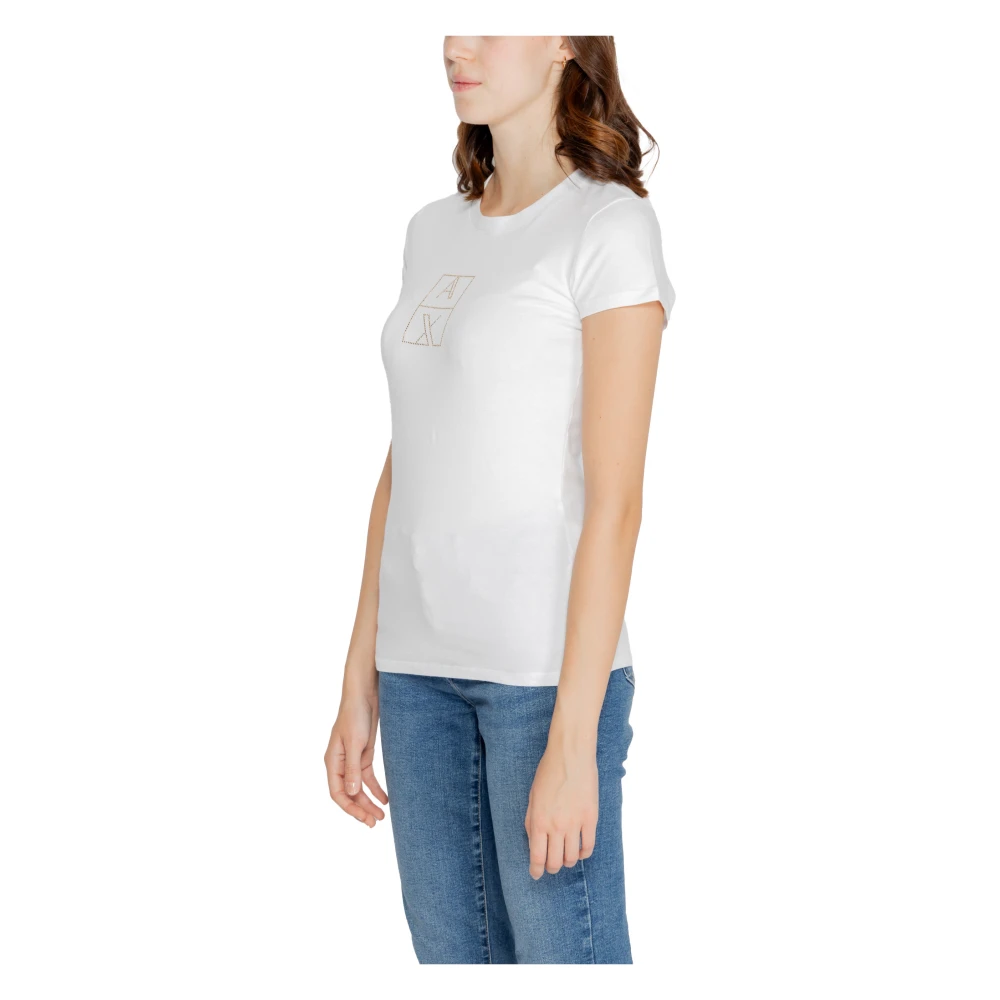 Armani Exchange Wit Bedrukte Tanktop Vrouwen White Dames