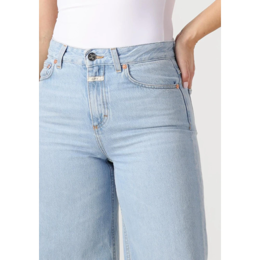 closed Glow Up Blauwe Wide Leg Jeans Blue Dames