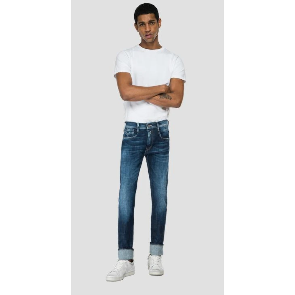 Replay Slim Fit Eco Jeans Blue Heren