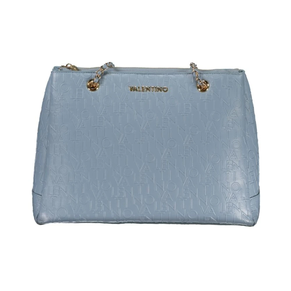 Valentino by Mario Valentino Blauwe Schoudertas met Kettingband Blue Dames