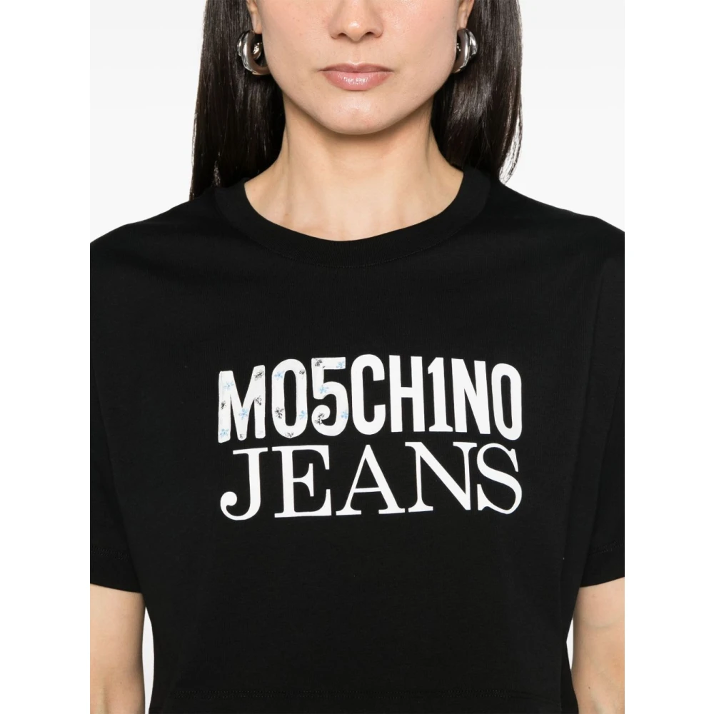 Moschino Zwarte T-shirts en Polos Black Dames