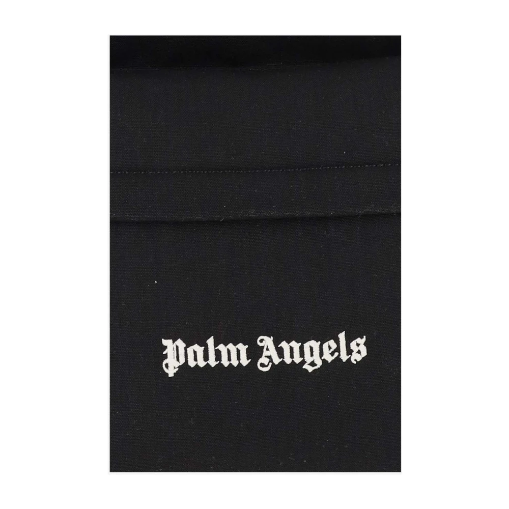Palm Angels Stijlvol Zwart Stoffen Jas Black Heren