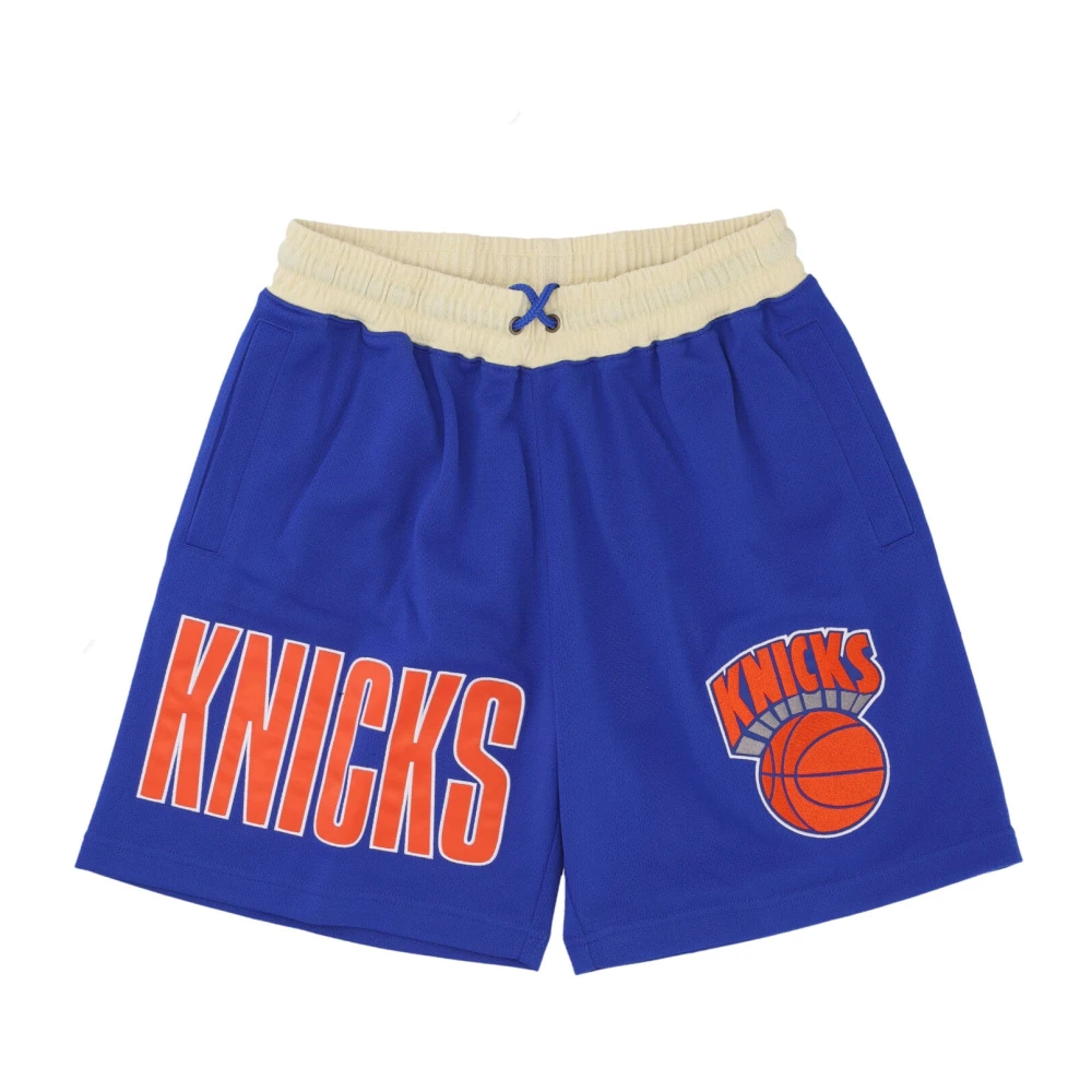 Mitchell & Ness Vintage NBA Team Basketbalshorts Blue Heren