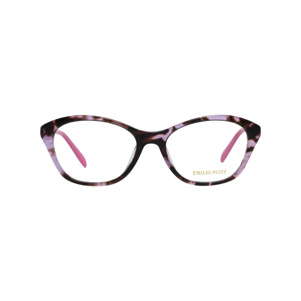 EMILIO PUCCI Paarse Dames Optische Frames met Merkhoes Multicolor Dames