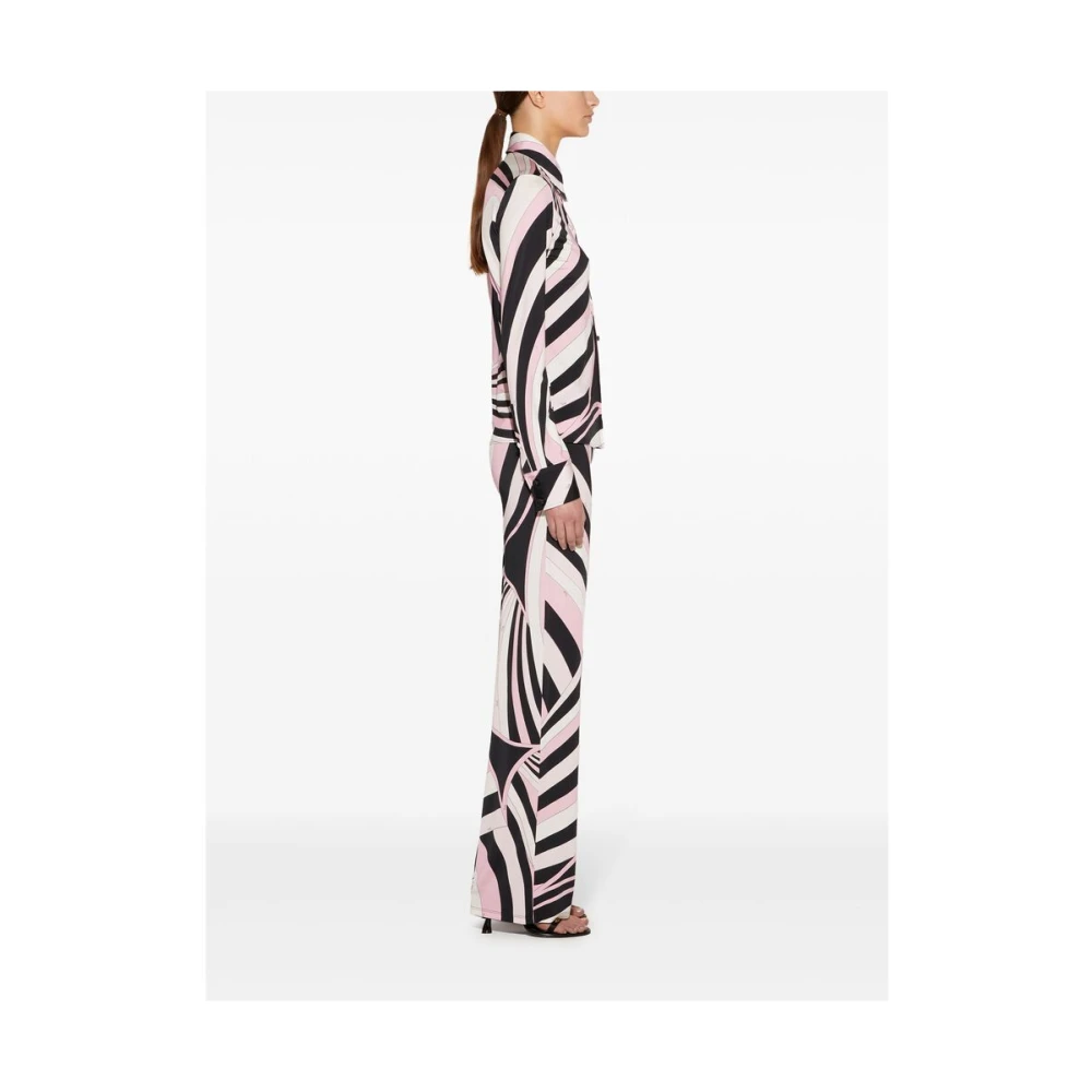EMILIO PUCCI Abstract Patroon Rechte Pijp Broek Multicolor Dames