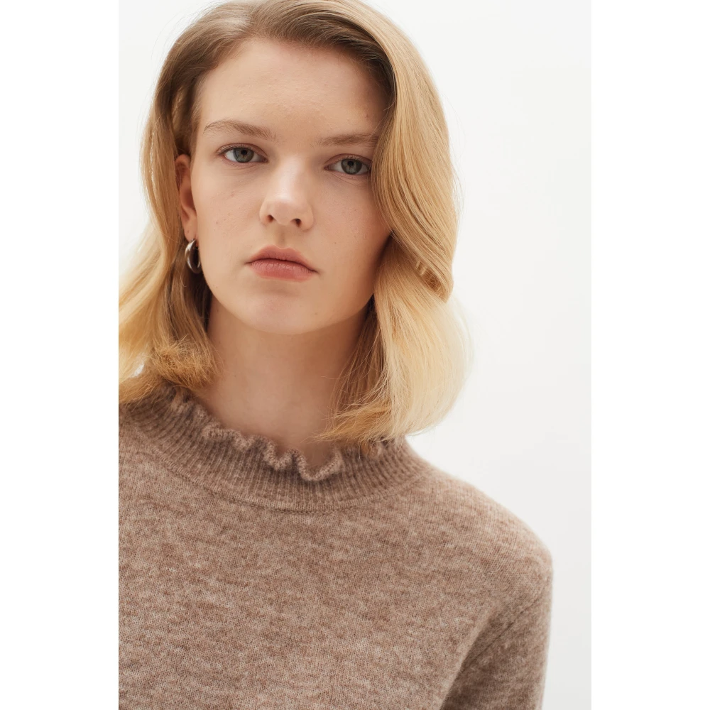 InWear Beige Pullover Sandy Grey Melange Beige Dames