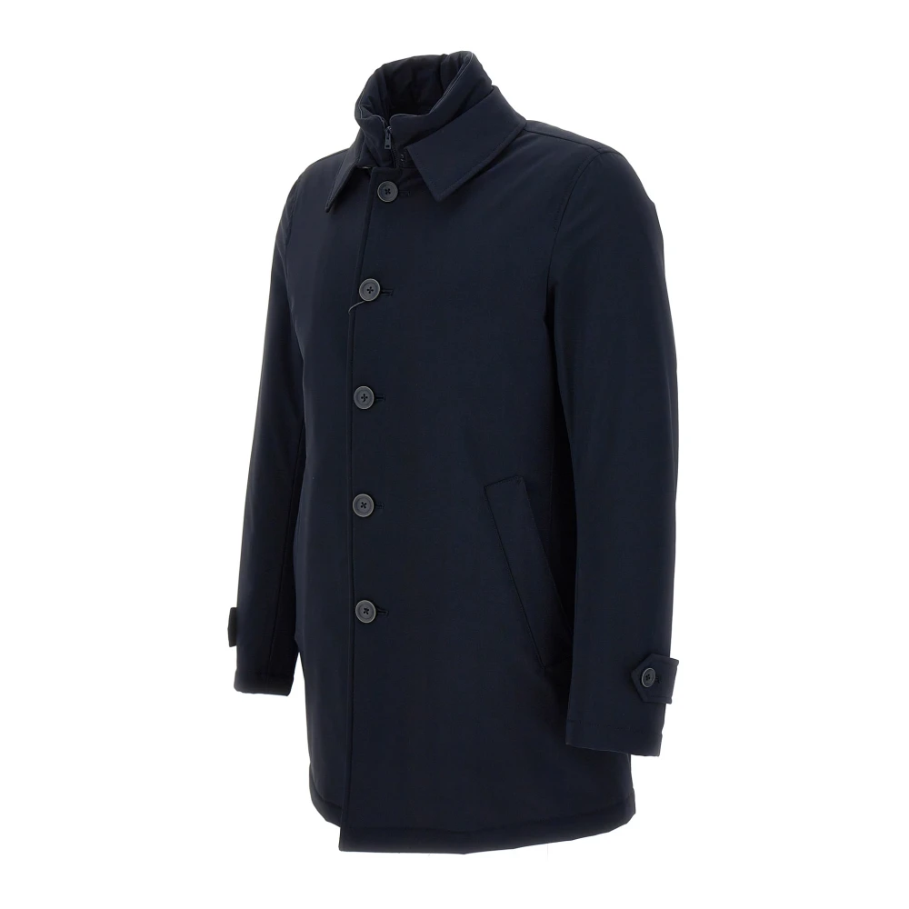 Herno Ultralichte Nylon Jas Blue Heren