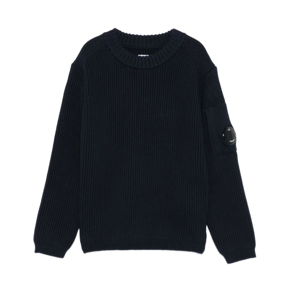 C.p. Company Boys Blue Kids Knitwear, 14 Y, Sweatshirt