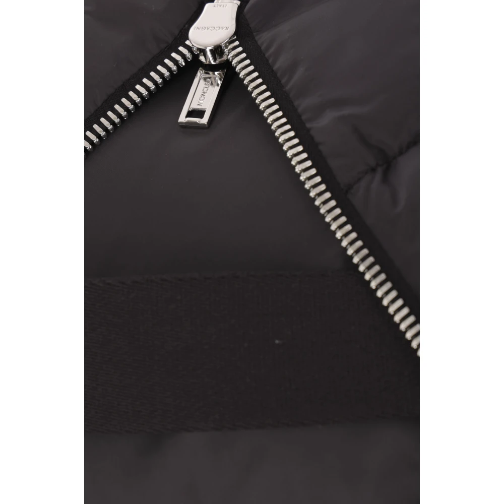 Moncler Zwarte Oversized Nylon Jas Rick Owens Black Dames